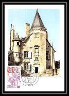 3153/ Carte Maximum (card) France N°1872 Ussel Château (castle) Ventadour Fdc 1976 Edition Cef - 1970-1979