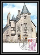 3152/ Carte Maximum (card) France N°1872 Ussel Château (castle) Ventadour Fdc 1976 Edition Empire - 1970-1979