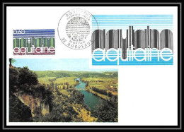3126/ Carte Maximum (card) France N°1864 Région Aquitaine Fdc 1976 Edition Cef Bordeaux - 1970-1979