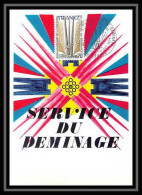 3107/ Carte Maximum (card) France N°1854 Création Du Service De Déminage Fdc 1975 Edition Cef - 1970-1979