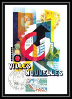 3108/ Carte Maximum (card) France N°1855 Villes Nouvelles Fdc 1975 Edition Cef Evry Sergy - 1970-1979