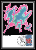 3098/ Carte Maximum (card) France N°1850 Région Auvergne Edition Empire Premier Jour 1975 - 1970-1979