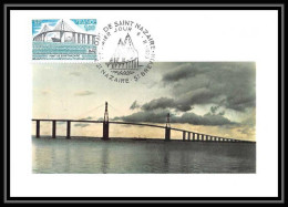 3110/ Carte Maximum (card) France N°1856 Pont (bridge) De Saint-Nazaire Fdc 1975 Edition Cef - Ponti