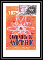 3083/ Carte Maximum (card) France N°1844 Convention Du Mètre Edition Cef 1975 Fdc Premier Jour - 1970-1979