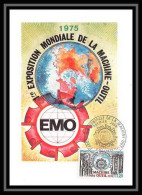 3079/ Carte Maximum (card) France N°1842 Exposition Mondiale De La Machine-outil Edition Cef 1975 - 1970-1979