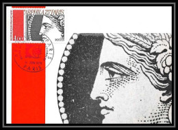3055/ Carte Maximum (card) France N°1833 Arphila 75 Paris Cérès Edition Braun 1975 Cachet Grand Palais - 1970-1979