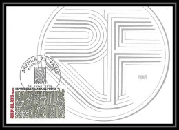 3045/ Carte Maximum (card) France N°1832 Arphila 75 Paris Graphisme Edition Braun 1975 Cachet Fdc  - Expositions Philatéliques