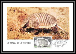 3004/ Carte Maximum (card) France N°1819 Cingulata Tatou Géant De La Guyane Edition CEF Fdc 1974 - 1970-1979