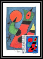 2992/ Carte Maximum (card) France N°1811 Tableau (Painting) Arphila Miro Edition Cef Fdc Premier Jour 1974 - 1970-1979