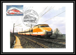 2971/ Carte Maximum France N°1802 Turbotrain TGV Train Fdc 1974 Edition Cef - Treni
