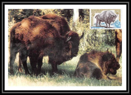 2954/ Carte Maximum (card) France N°1795 Bison D'Europe Animal Edition Cef 1974 Fdc - 1970-1979