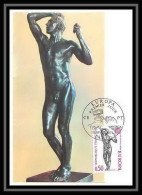 2938/ Carte Maximum (card) France N°1789 Europa 1974 Sculptures L'Age D'Airain De Rodin Edition Cef - 1970-1979