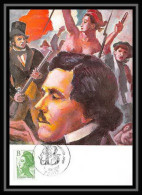4272/ Carte Maximum (card) France N°2483 Type Liberté Gandon Delacroix édition Cef Fdc 1987  - 1982-1990 Liberté (Gandon)