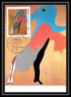 4223/ Carte Maximum France N°2447 Tableau (Painting) La Danseuse De Jean Arp édition Cef Fdc 1986 - Moderne