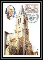 4189/ Carte Maximum (card) France N°2418 Saint J.M.B Vianney Curé D'ars édition Cef Fdc 1986 Eglise Church Roman - Iglesias Y Catedrales