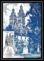 4120/ Carte Maximum (card) France N°2370 Sociétés Philatéliques Tours Edition Sans Nom Fdc 1985 Eglise Church - Kirchen U. Kathedralen