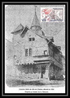 4054/ Carte Postale France N°2308 Philex-jeunes 1984 Congrès Philatelique De Chalons Sur Saone Ancien Hotel De Ville - Commemorative Postmarks