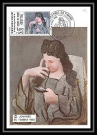 3962/ Carte Maximum Card France N°2205 Tableau Painting Journée Du Timbre 1982 Femme Lisant De Picasso Grenoble Blondel - 1980-1989