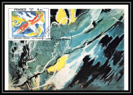 3916/ Carte Maximum (card) France N°2168 Tableau (Painting) Les Plongeurs Pignon édition Cef 1981 Fdc - 1980-1989