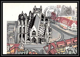 3895/ Carte Maximum (card) France N°2161 Notre-Dame De Louviers église Church Fdc Edition Cef 1981  - 1980-1989