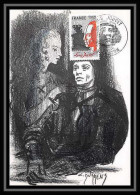 3870/ Carte Maximum (card) France N°2149 Louis Jouvet (acteur Actor Theatre) Fdc Edition Cef 1981  - 1980-1989