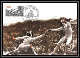 3866/ Carte Maximum (card) France N°2147 Championnats Du Monde D'escrime (fencing) Fdc Edition Empire 1981  - 1980-1989