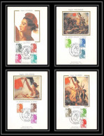 3940/ Carte Maximum (card) France N°2178/2190 Type Liberté De Delacroix Complet Fdc Edition Fdc 1982 - 1980-1989