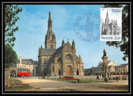 3831/ Carte Maximum (card) France N°2134 Basilique De Sainte Anne D'Auray Eglise Church Fdc Edition Jean 1981  - 1980-1989