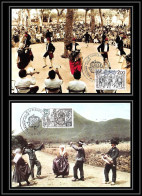 3842/ Carte Maximum (card) France N°2138/2139 Europa 1981 Folklore Danses Traditionnelles Paris Fdc Edition Empire 1981  - 1980-1989