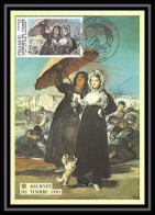 3797/ Carte Maximum (card) France N°2124 Journée Du Timbre 1981 Tableau Painting Goya Edition Sociétés Goya Albi - 1980-1989