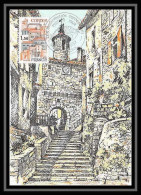 3695/ Carte Maximum (card) France N°2081 Bastide De Cordes (Tarn) Porte De L Horloge Fdc Edition Inconue 1980 - 1970-1979