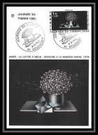 3678 Carte Maximum Card France N°2078 Journée Du Timbre 1980 Lettre à Mélie D'Avati Selongey Fdc Edition Blondel 1980 - 1980-1989