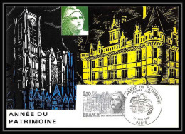 3732/ Carte Maximum (card) France N°2092 Année Du Patrimoine Gandon Fdc Edition JF 1980 PARIS - 1980-1989