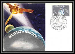 3663/ Carte Maximum Card France N°2073 Eurovision Espace Space Fdc Edition Cef 1980 Satellite Symphonie - 1980-1989