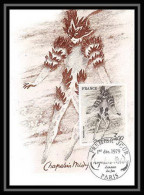 3650/ Carte Maximum (card) France N°2068 Tableau (Painting) Danseur Du Feu La Flûte Enchantée Fdc Edition Empire 1979 - Moderne