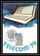 3631/ Carte Maximum (card) France N°2055 Télécommunications "TELECOM 79" Fdc Edition Cef 1979 - Telekom