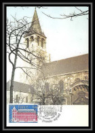 3601/ Carte Maximum (card) France N°2045 Abbaye De Saint-Germain-des-Prés Church Fdc Edition Cef 1979 - Churches & Cathedrals