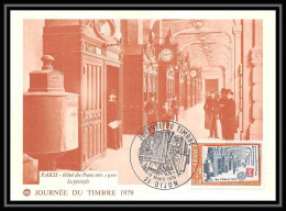 3571/ Carte Maximum (card) France N°2037 Journée Du Timbre 1979 Hôtel Des Postes De Paris Dijon édition Blondel - 1970-1979