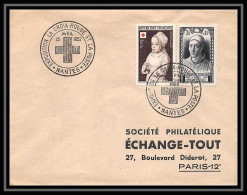 5666/ Lettre Commémorative France Exposition Philatélique Croix Rouge (red Cross) 23/4/1952 Nantes - Covers & Documents
