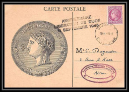 5657/ Carte Maximum (card) France Libération De Dijon 11/09/1945 Septembre Mazelin Maximum - 1940-1949