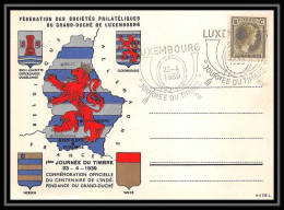 5520/ Carte Luxembourg Fédération Des Sociétés Du Grand Duché Journée Du Timbre 23/4/1939  - Cartoline Commemorative