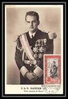 5494/ Carte Maximum (card) Monaco N°338 Avénement Du SAS Prince Rainier III 3 édition Detaille 11/4/1950 - Maximumkaarten