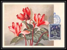 5509/ Carte Maximum (card) Autriche (osterreich) N°729 Cyclamen Fleurs (plants - Flowers) 10/6/1948 - Andere & Zonder Classificatie