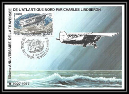 5454/ Carte Maximum France Poste Aérienne PA N°50 Traversée De L'Atlantique Lindbergh Nungesser Et Coli édition Cef 1977 - 1970-1979