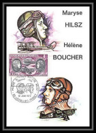 5441/ Carte Maximum (card) France Poste Aérienne (PA) N°47 Hélène Boucher Et Maryse Hilsz Fdc Edition Cef 1972 - 1970-1979