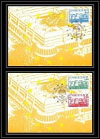 5414/ Carte Maximum (card) France Service N°93/95 Conseil De L'europe Fdc Edition Cef 1986 Europe Europa - 1980-1989