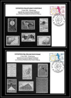 5408/ Carte Maximum (card) France Service N°100/101 Conseil De L'europe Fdc Edition Banque Populaire 1990 Rare - 1990-1999