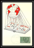 5367/ Carte Maximum (card) France Service N°38 Unesco Fdc Edition Parison 1966  - 1970-1979