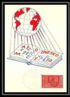 5366/ Carte Maximum (card) France Service N°37 Unesco Fdc Edition Parison 1966  - 1970-1979