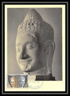 5351/ Carte Maximum (card) France Service N°22 Unesco Bouddha Mermès Et Praxitèle Fdc Edition Guimet 1961 - 1960-1969